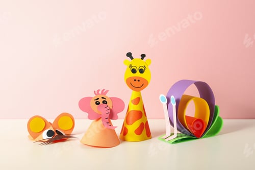 Preview: Concept of World Children's Day against pink background