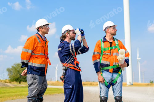Preview: Renewable energy engineer working on wind turbine