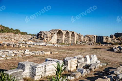 Preview: Nymphaeum of Perge. Ruins of ancient Pamphylian city located in Antalya Province, Turkey.