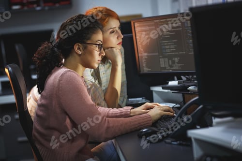 Preview: programmers work late at night