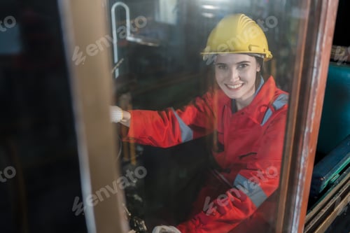 Preview: Engineer checking construction process railway and checking work on railroad station