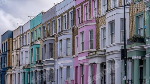 Preview: Notting Hill painted in different colors and sizes