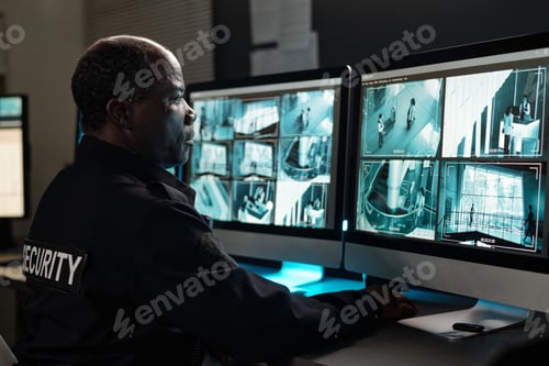 Preview: Concentrating on watching cctv video