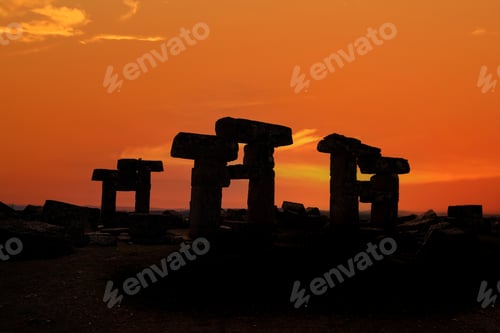 Preview: Blaundus - Blaundeon ancient city sunset view Sulumenli, Usak,Turkey