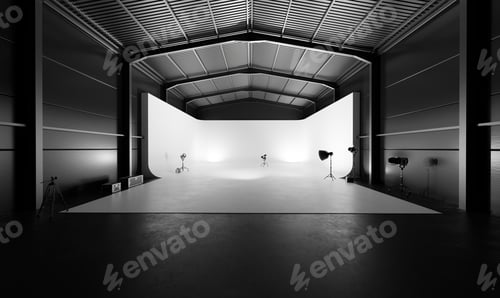 Preview: Professional photography studio with lighting equipment