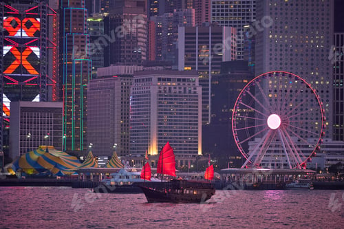 Preview: Hong Kong skyline. Hong Kong, China