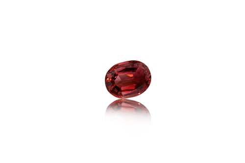 Preview: macro mineral stone cut Tourmaline on a white background