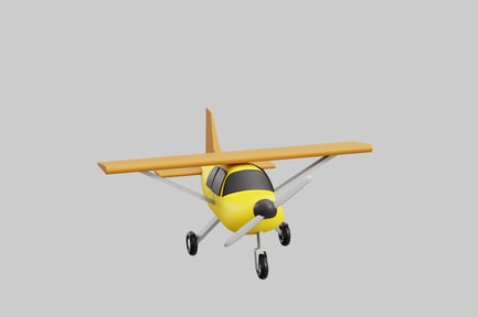 Preview: Cute cartoon airplane