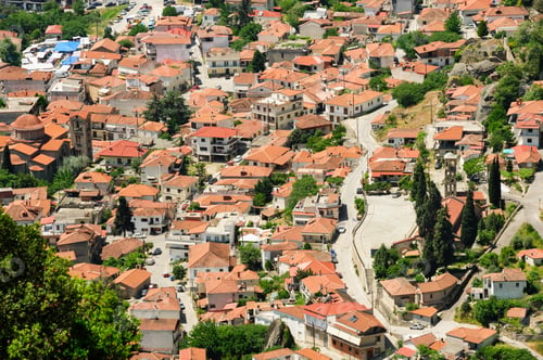 Preview: Kalambaka town view from Meteora rocks, Greece