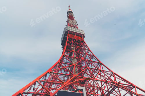Preview: Tokyo Tower in the Shiba-koen district of Minato, Tokyo, Japan.