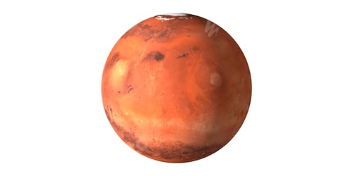 Preview: Mars planet red surface seen from space