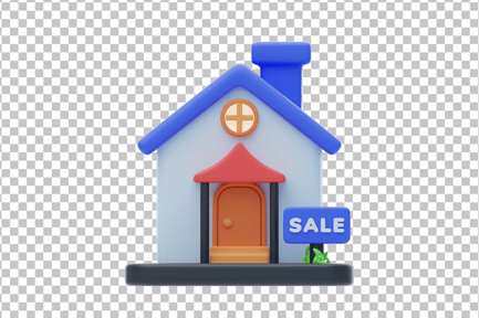 Preview: House For Sale 3D Icon