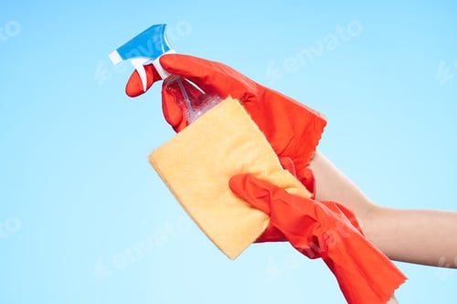 Preview: rubber gloves detergents service work from home