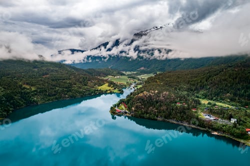 Preview: Beautiful Nature Norway aerial photography.