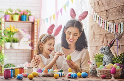 Preview: family preparing for Easter