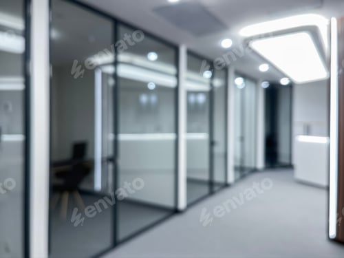 Preview: Blurred and Defocused Abstract Office or Clinic Hospital Clean Business Presentation Background
