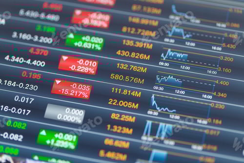 Preview: Digital stock market chart