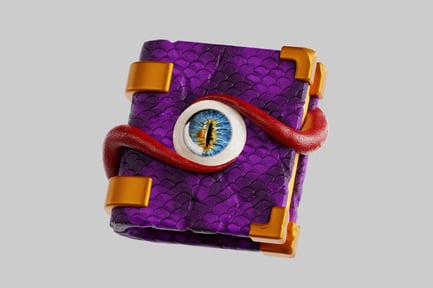 Preview: Magic grimoire with dragon eye