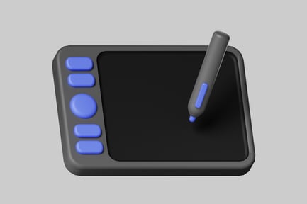 Aperçu: Tablette à dessin numérique avec stylet.