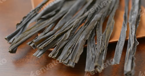Preview: Stack of japanese dry konbu