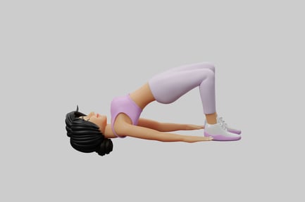 Preview: Woman in bridge yoga pose