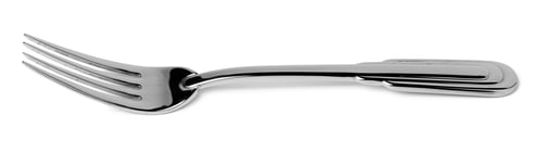 Preview: Steel metal fork isolated on white background