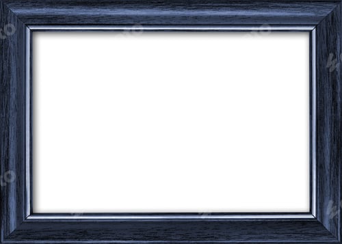 Preview: Empty picture frame with a free place inside, isolated on white