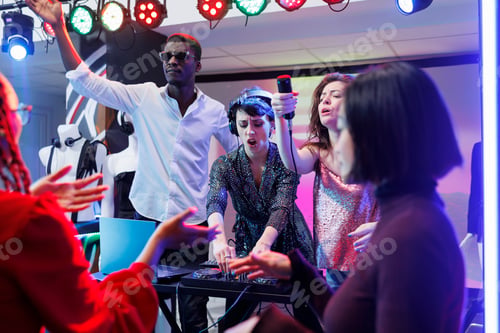 Preview: Electronic music band performing in club