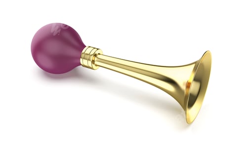 Preview: Golden bicycle bulb horn