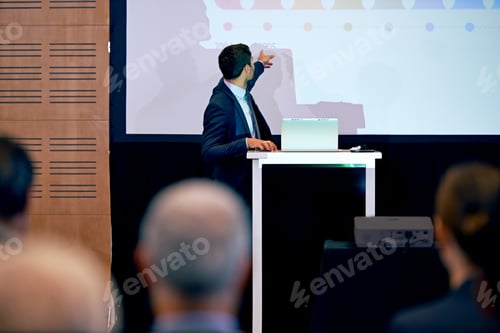 Preview: Presentation at Corporate Event with Audience Members