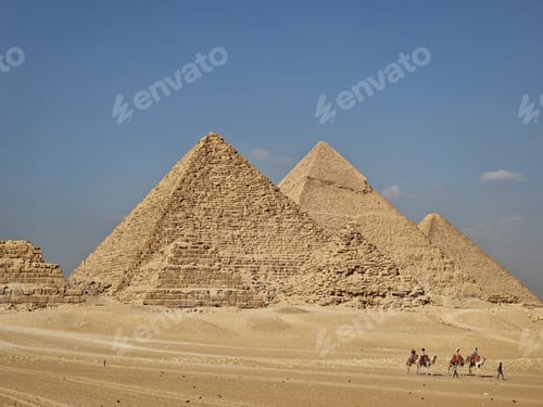 Preview: Landscape of the three main pyramids at Giza