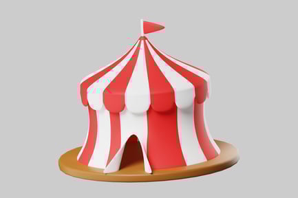 Preview: Cute circus tent fairground property