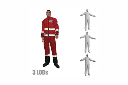 Preview: Male figure in tracksuit with variant poses and attire