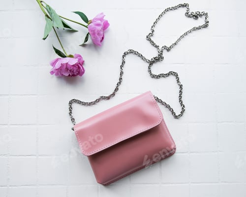Preview: Women's bag made of pink leather