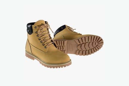 Preview: Leather Work Boots with Laces