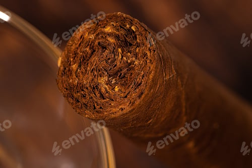 Preview: Close up photo of luxury cut cigar