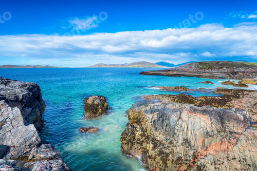 Preview: The beautiful rocky coastline at Traigh Seilebost