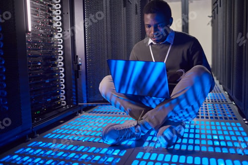 Preview: Working in Data Center with Blue LED Lighting