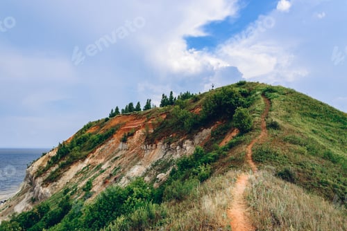 Preview: Hiking trail on mountainside