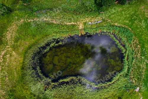 Preview: Aerial view of a little lake