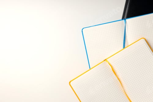Preview: Concept of accessories for office or study, space for text