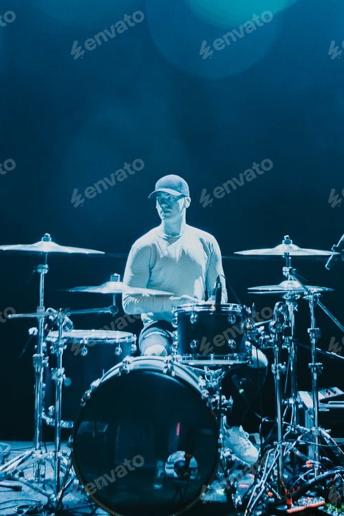 Preview: Drummer in a rock concert