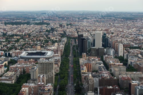 Preview: Cityscape skyline view of Madrid
