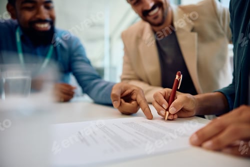 Preview: Signing a contract with insurance agent!