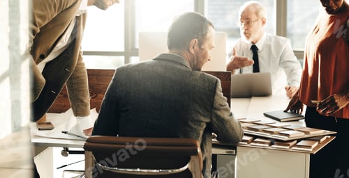 Preview: Design Team Busy Working Talking Concept