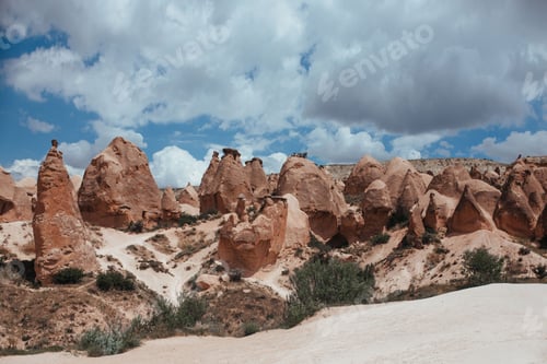 Preview: beautiful rocks in goreme cappadocia