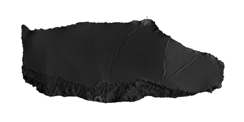 Preview: black pieces of sheet of paper on white isolated background