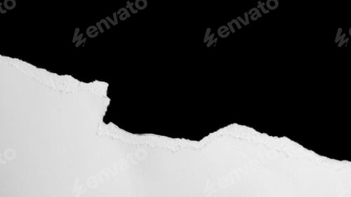 Preview: a white piece of paper on a black isolated background