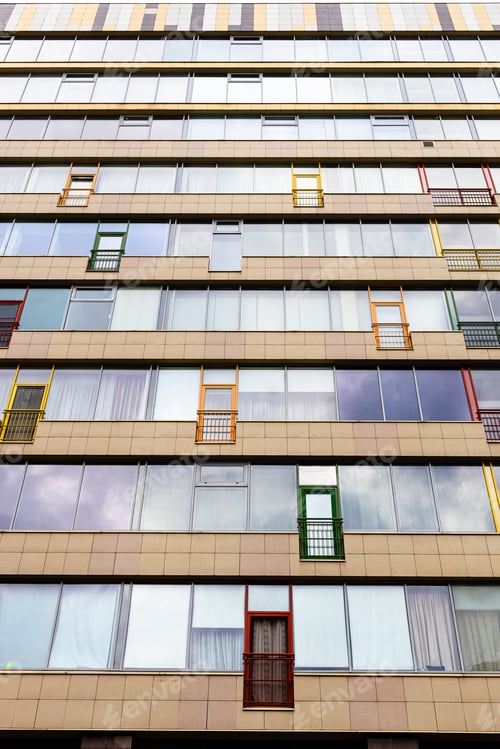 Preview: high-rise apartment building with glazed balconies