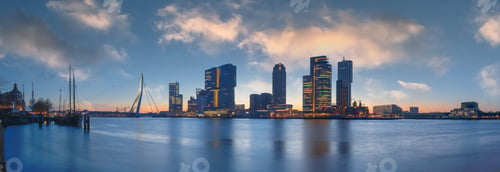 Preview: Rotterdam, Netherlands, City Skyline on the River